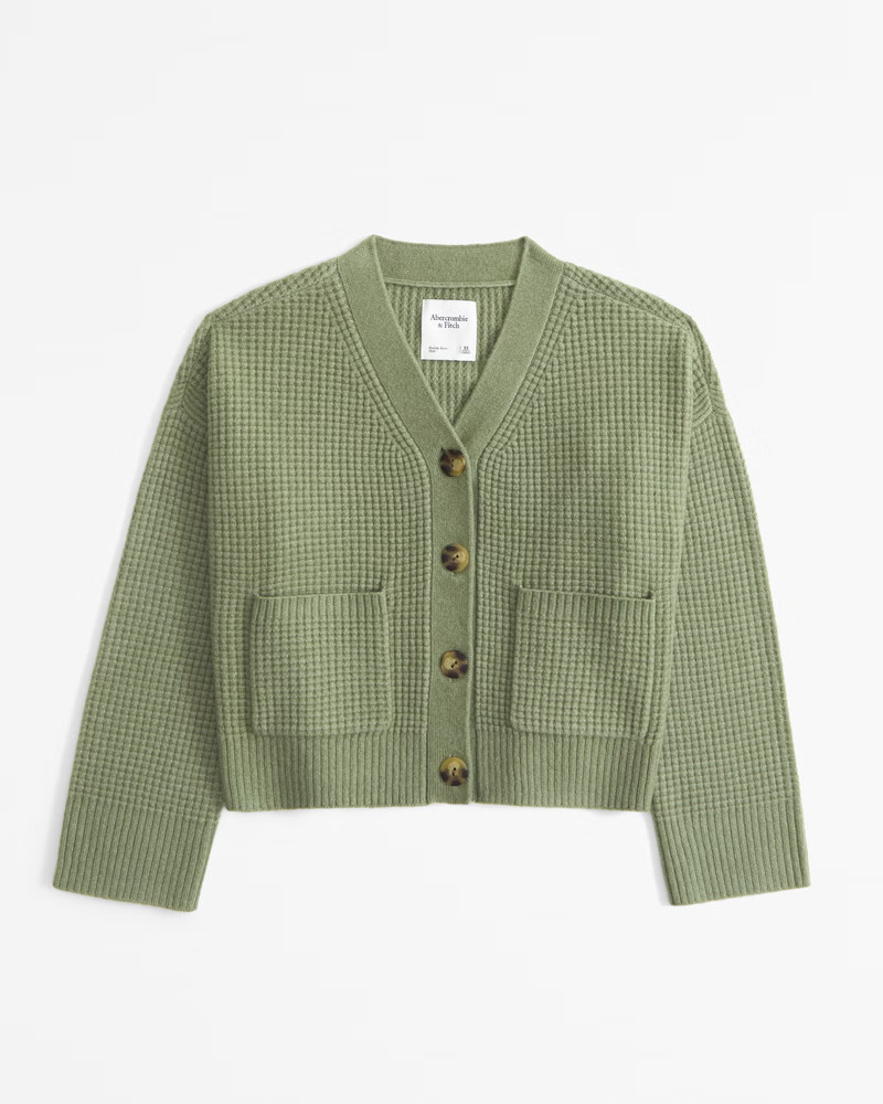 Waffle Cardigan | Abercrombie & Fitch (US)