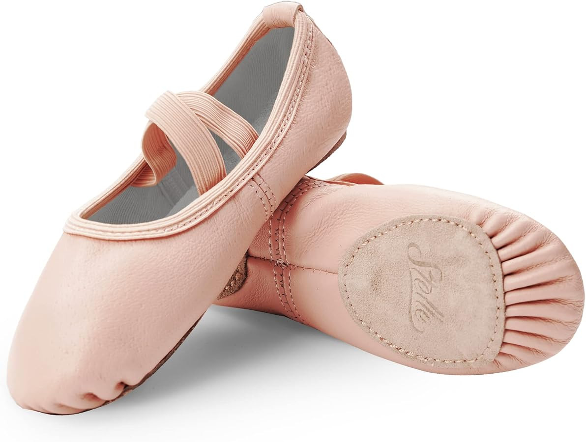 Stelle Ballet Shoes for Girls Dance Slippers Genuine Leather Ballerina Shoes for Toddler/Little K... | Amazon (US)