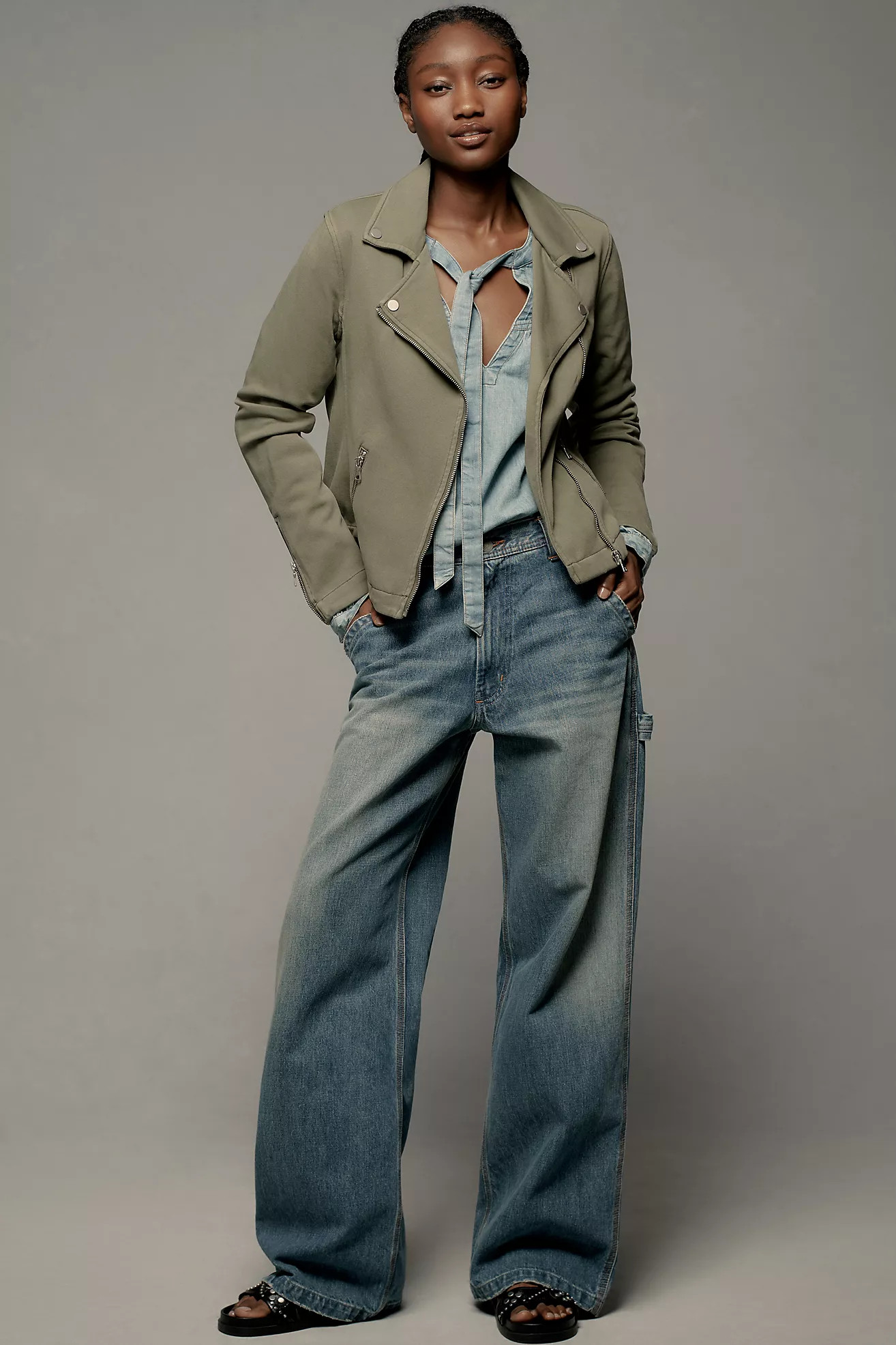 The Saige Knit Moto Jacket | Anthropologie (US)