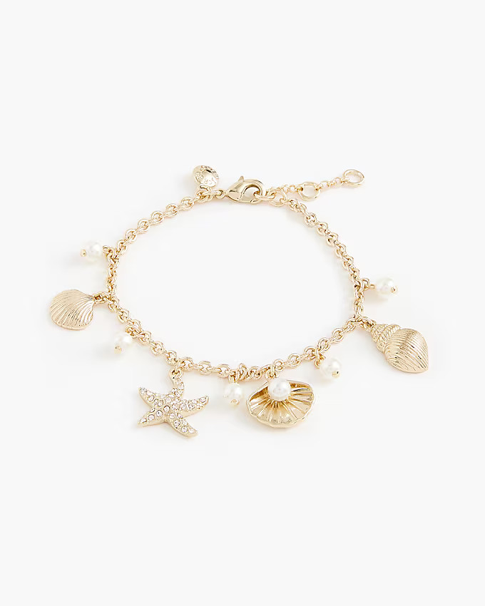 Seashell and starfish charm bracelet | J.Crew Factory