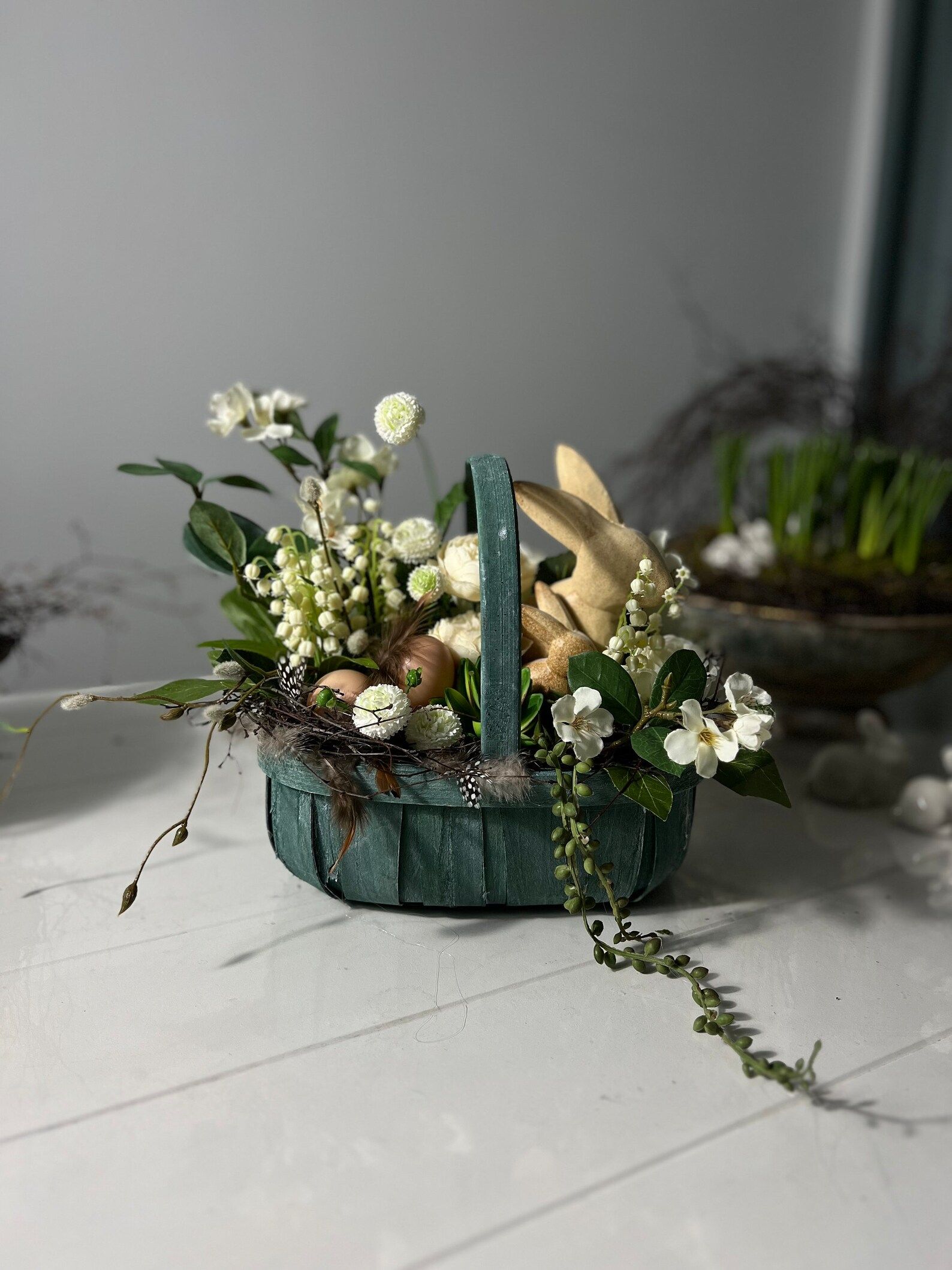 Easter Decoration Centerpiece Artificial Flowers - Etsy UK | Etsy (UK)