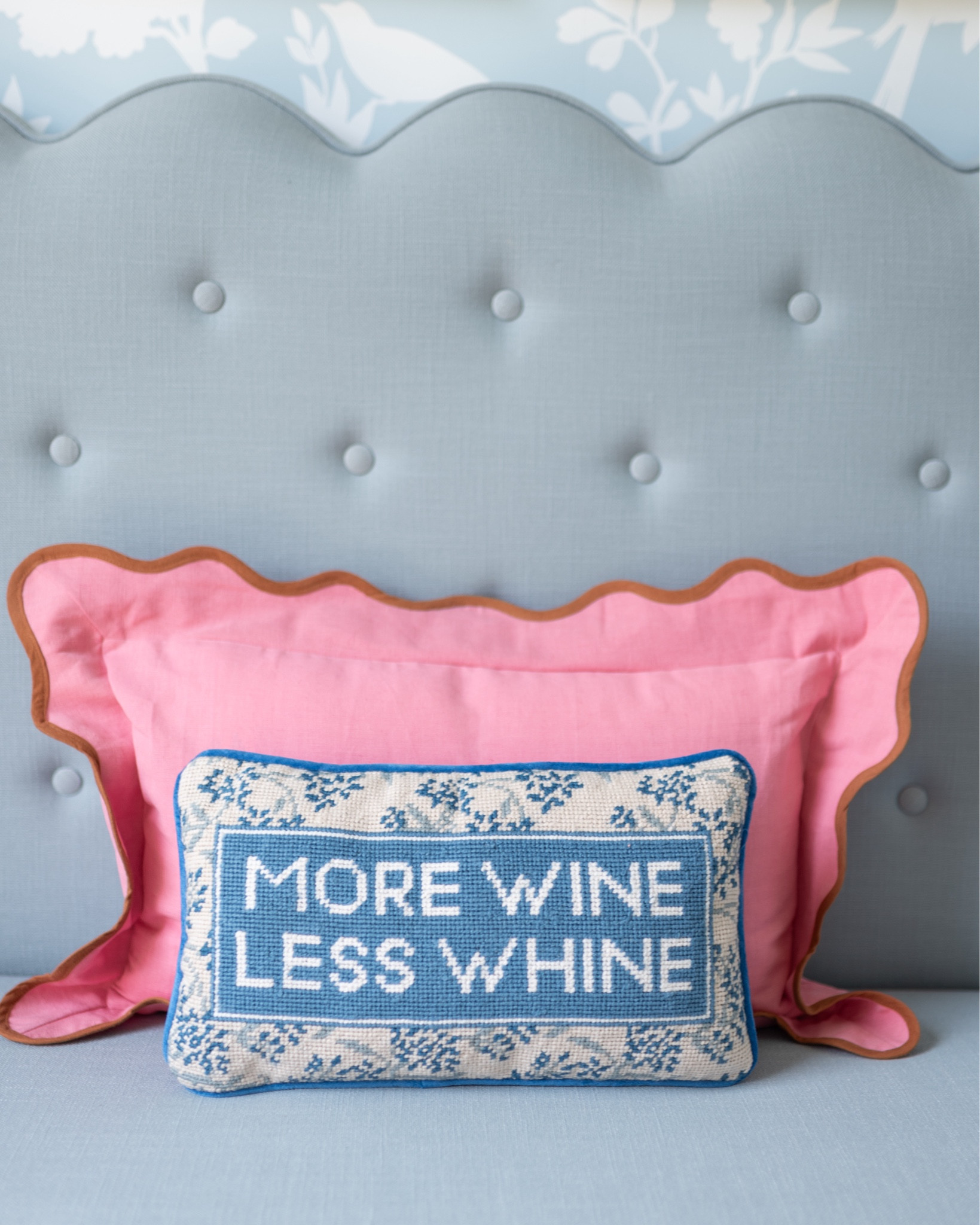 Cheeky pillows from Furbish Studio! These are the best gifts for your girlfriends, moms, sisters! 👯‍♀️ 

Pillow, needlepoint pillows, gifts for her, gifts for friends 