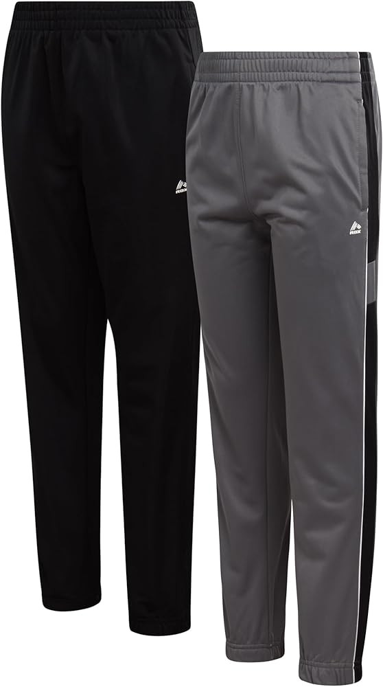 RBX Boys Sweatpants - 2 Pack Performance Tricot Boys Joggers with Elastic Waist & Pockets - Soft ... | Amazon (US)