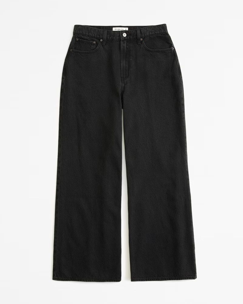 Curve Love High Rise Wide Leg Jean | Abercrombie & Fitch (US)