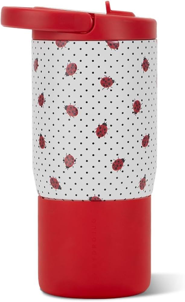 HydroJug Sport 14 oz Insulated Kids Water Bottle with Straw, Ladybug | Amazon (US)
