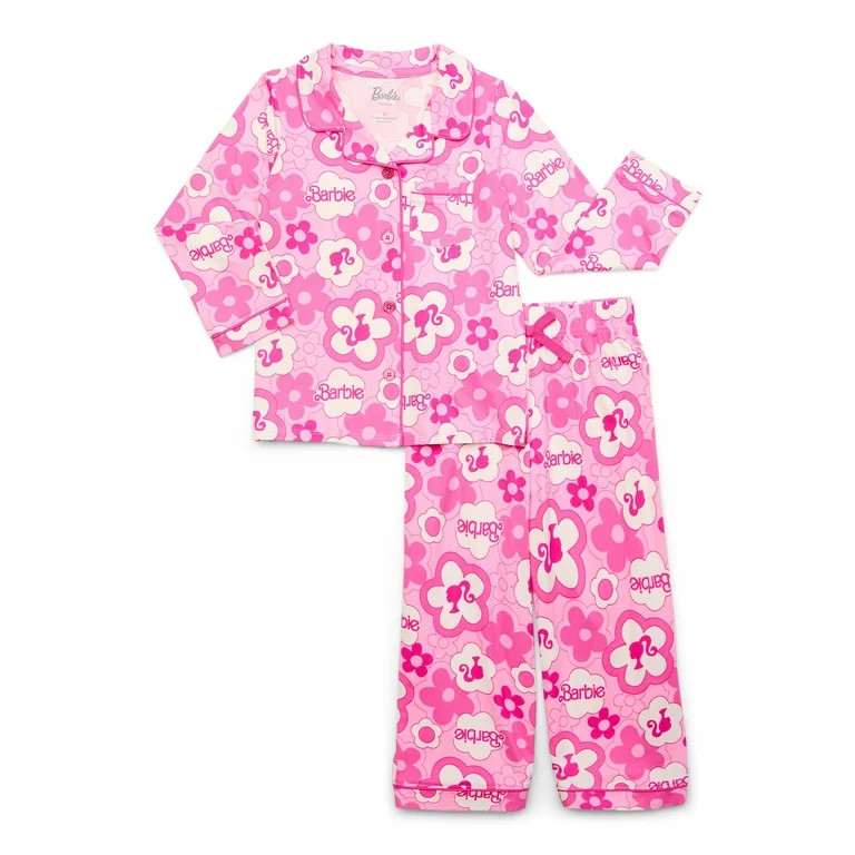 Character Toddler Long Sleeve Top and Pants Pajama Coat Set, 2-Pieces, Sizes 2T-5T | Walmart (US)