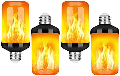 Y- STOP LED Flame Effect Fire Light Bulb, Upgraded 4 Modes Flickering Fire Halloween Decorations ... | Amazon (US)