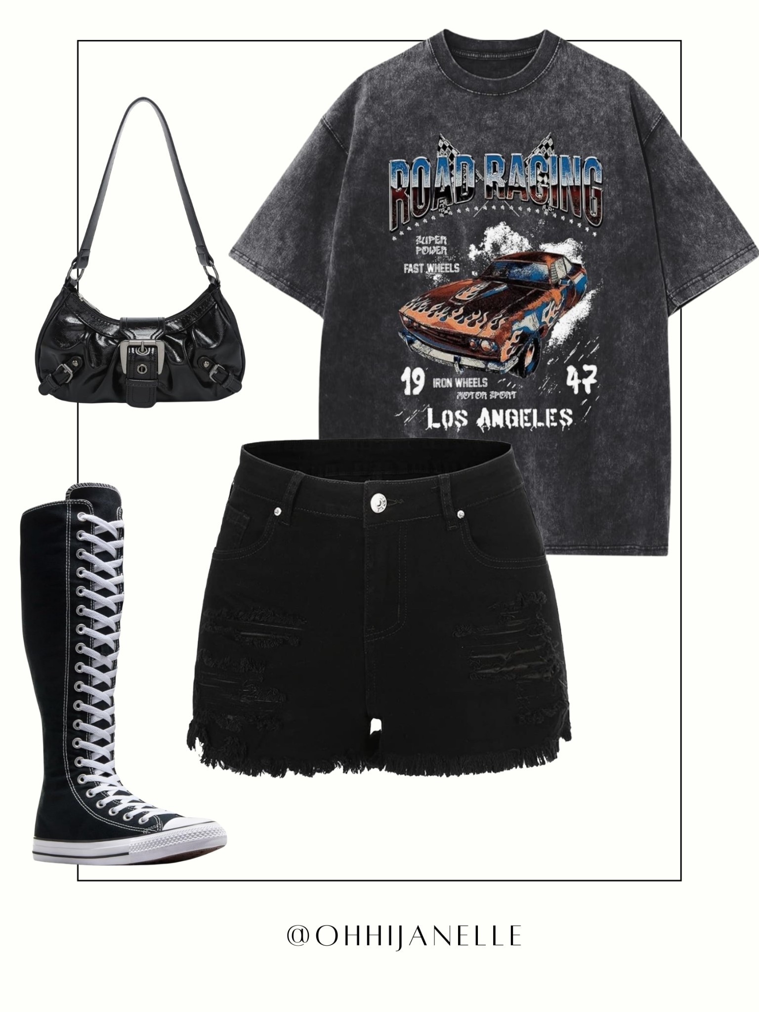 Cute lil grunge vibe today 😭🖤 Real chill, real me. This whole fit ate without even trying.


grunge outfit, edgy style, graphic tee outfit, streetwear inspo, black denim shorts, tall converse boots, knee high sneakers, casual outfit ideas, summer streetwear, concert outfit inspo, aesthetic outfits, fashion finds, budget friendly style, outfit of the day, ootd inspo

#LTKootd #LTKgrwm #LTKU