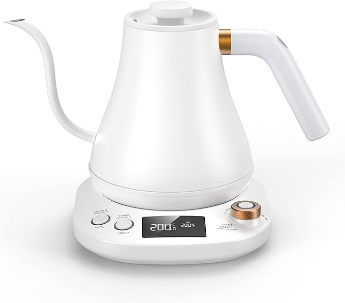 Gooseneck Kettle Temperature Control, Pour Over Electric Kettle for Coffee and Tea, 100% Stainles... | Amazon (US)