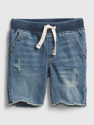 Toddler Distressed Denim Pull-On Shorts with Stretch | Gap (US)