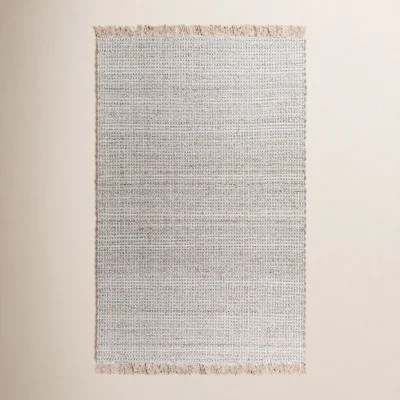 Viewcrest Striped Flatweave Recycled P.E.T. Indoor / Outdoor Area Rug in Taupe | Wayfair North America