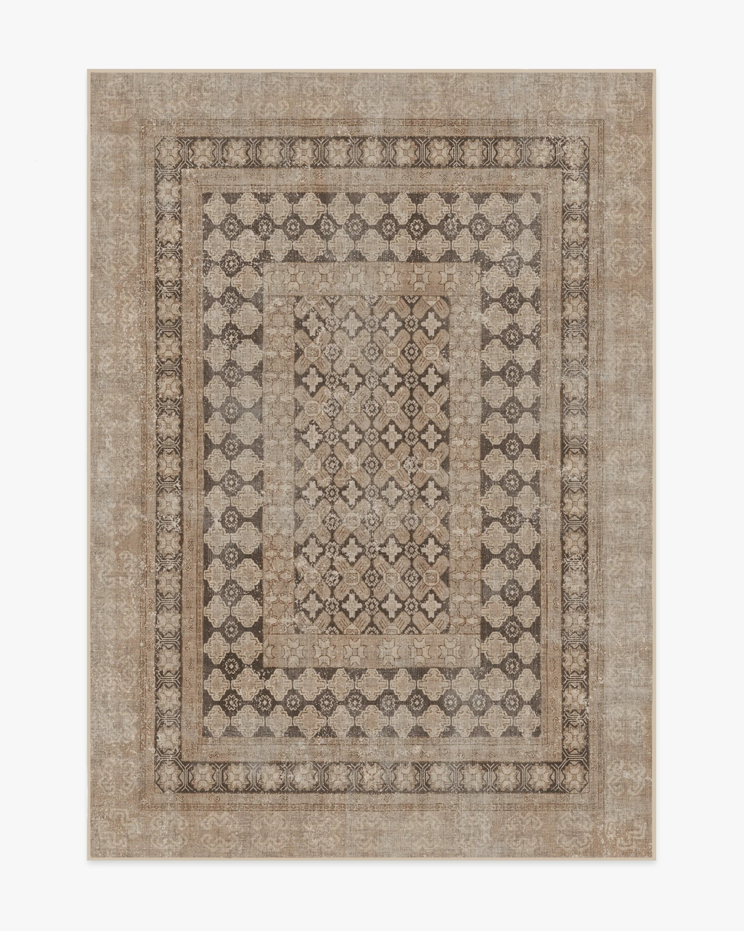 Cyrus Rose Gold Flatwoven Rug | Ruggable