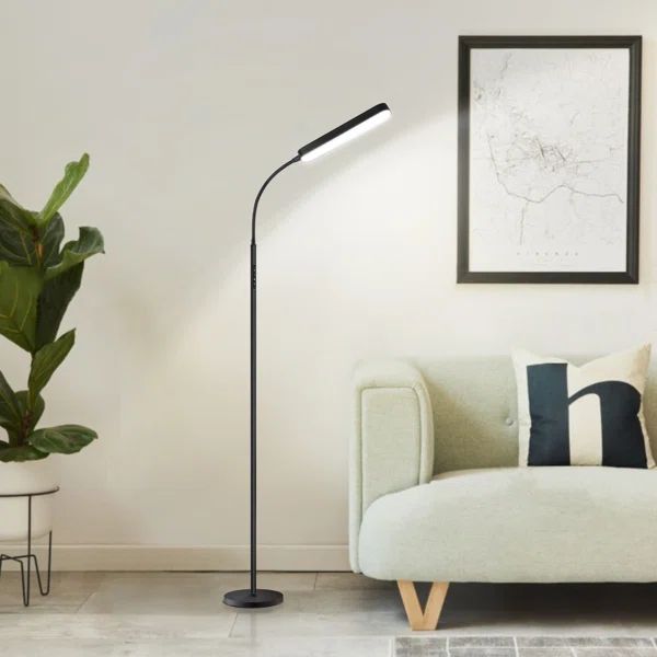 Dwayne 68.5'' Dimmable LED Task/Reading Floor Lamp with Remote & Touch Control | Wayfair North America