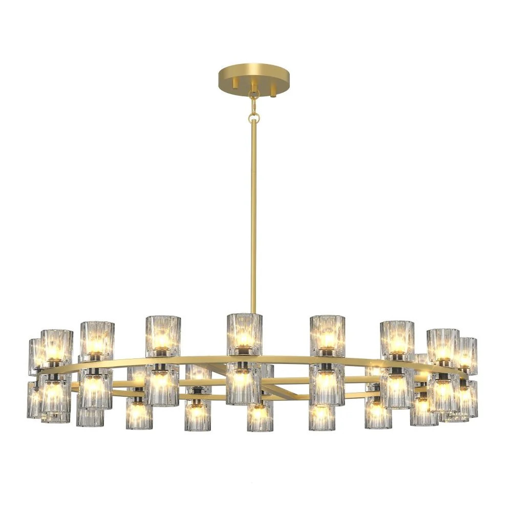 36-Inch Modern Round Crystal Chandelier | Shop Simon