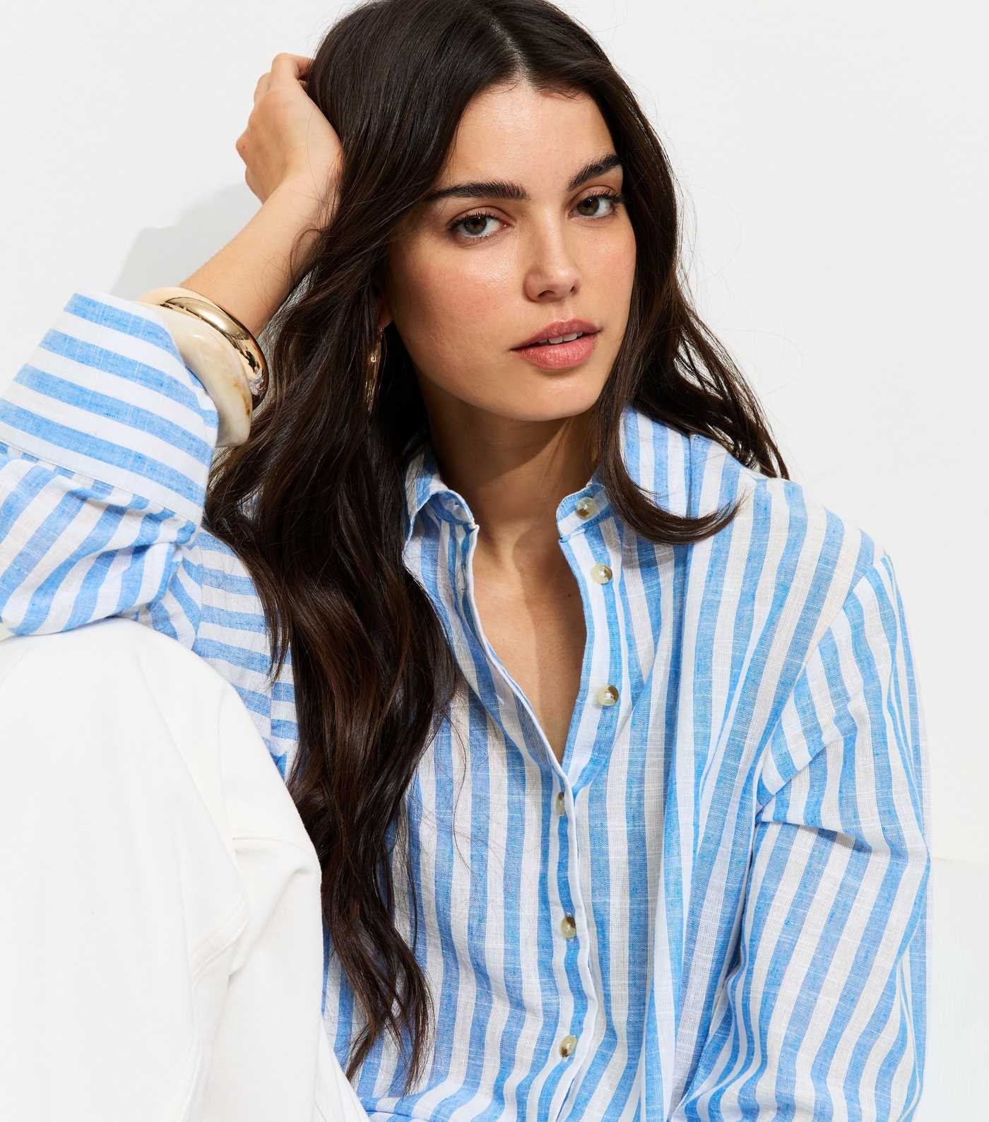 Blue Stripe Long Sleeve Shirt | New Look | New Look (UK)