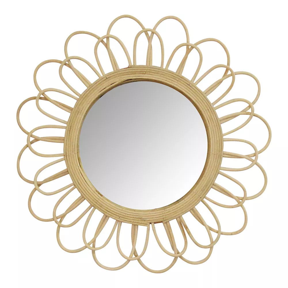 Stratton Home Decor 18.25" Diana Rattan Wall Mirror | Kohl's
