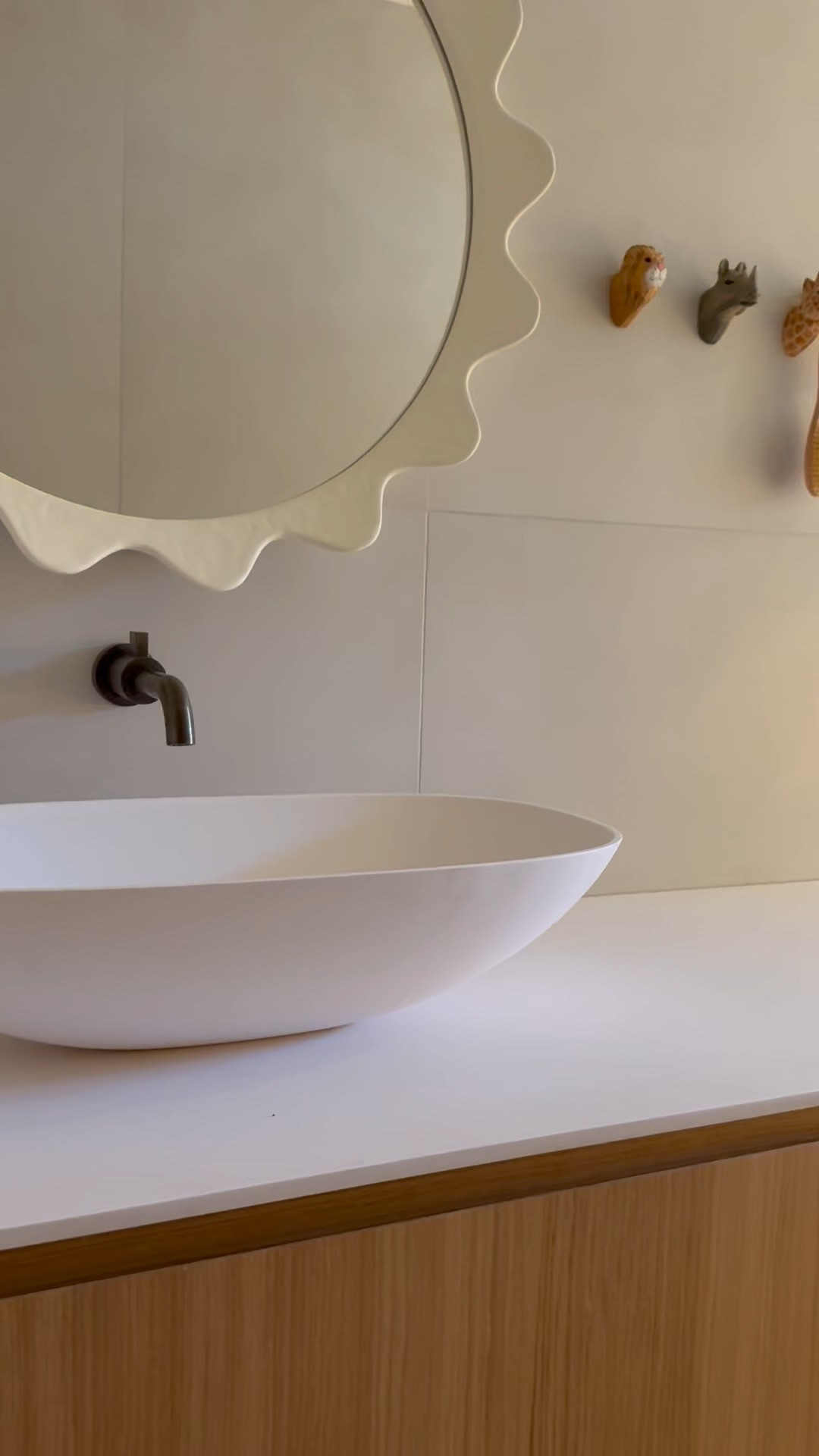 Safari Themed Kids Bathroom Design | Products Linked in Bio! The vanity was bought from Henge in Design District - it was the floor sample so we got it at a huge discount!

#LTKBaby #LTKHome #LTKKids