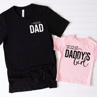 Father Daughter Matching Shirts - Daddy & Me Family Outfits Daddy's Girl Tees | Etsy (US)