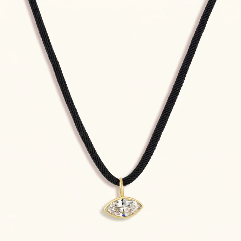 The Axis Necklace | Black | Heavenly London