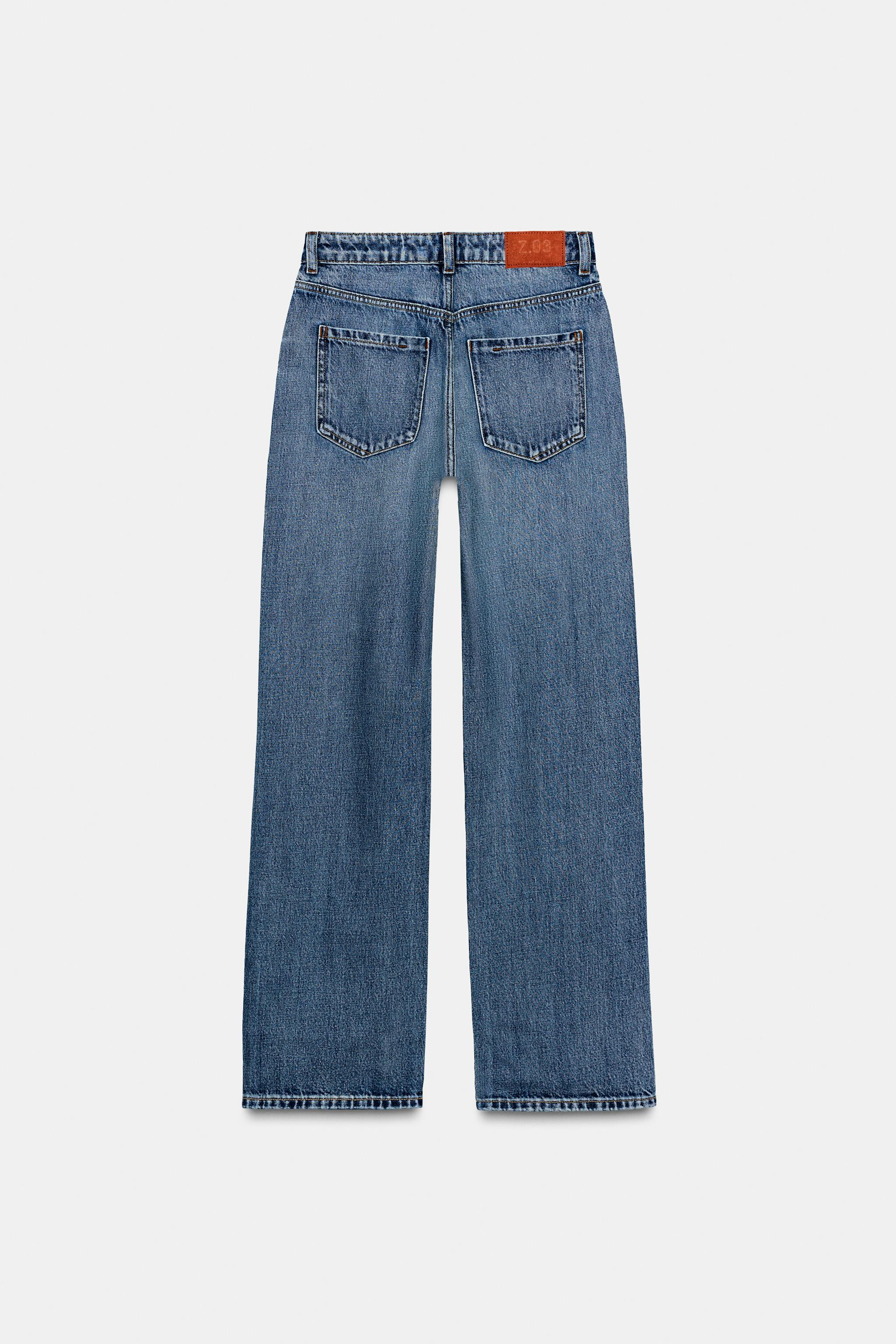 JEANS Z.03 STRAIGHT HIGH-WAIST LONG LENGTH | Zara UK