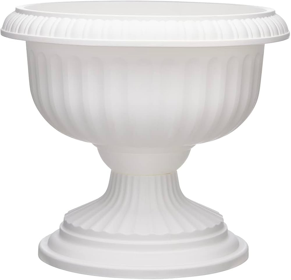 Southern Patio 18" Grecian Urn, White | Amazon (US)