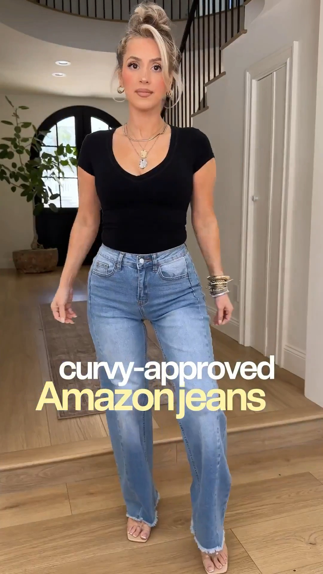 Curvy & petite approved stretch jeans from Amazon! 🙌🏼🔥🌶️ i’m wearing a size small or size 4

#LTKgrwm #LTKootd #LTKU