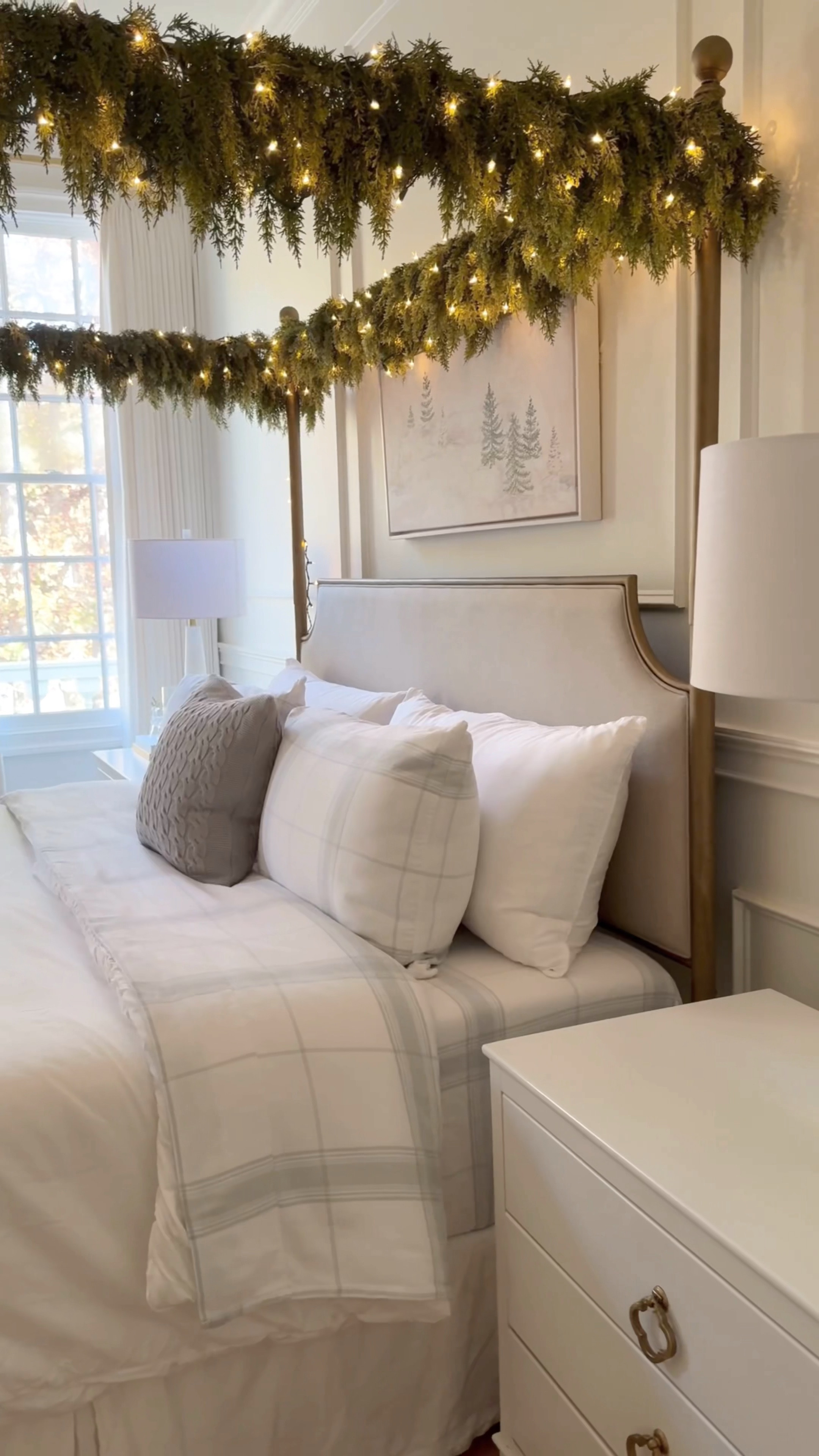 Boll & Branch bedding. Code KATHRYNPACKARD25. Flannel plaid sheets. Canopy bed

#LTKHoliday #LTKSaleAlert #LTKHome