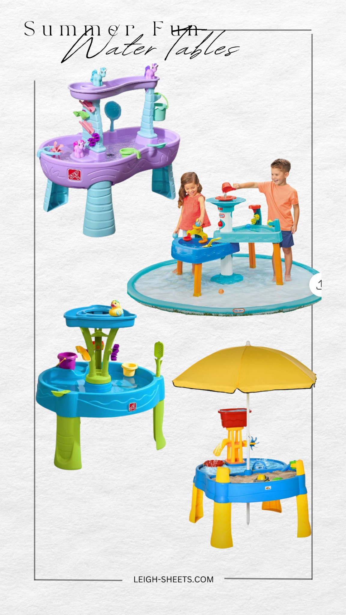 Water Tables for kids this summer. Brynleigh LOVES to play with hers!