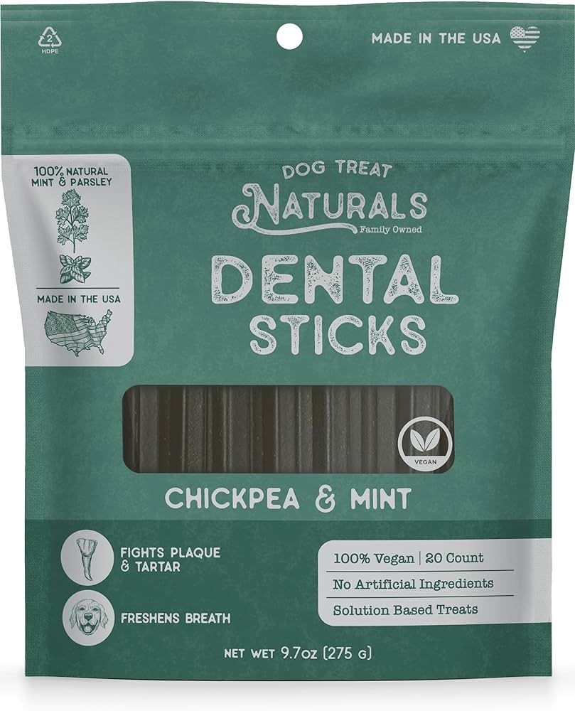 Dog Treat Naturals Dental Chew Sticks | Helps Clean Teeth and Easy to Digest Dog Treats | Dog Bre... | Amazon (US)