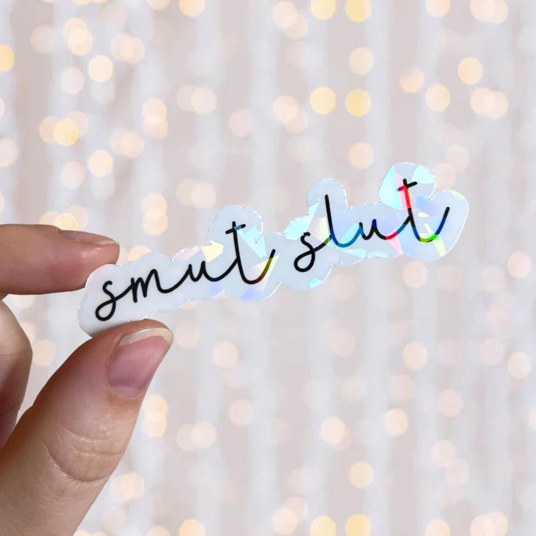 Smut Slut Sticker | Holographic Waterproof Kindle, Book Vinyl Sticker | Etsy (US)