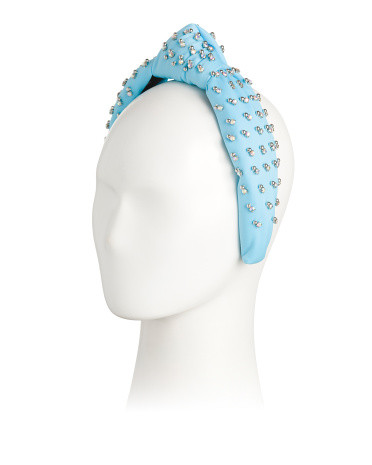 Crystal Embellished Knotted Headband | TJ Maxx