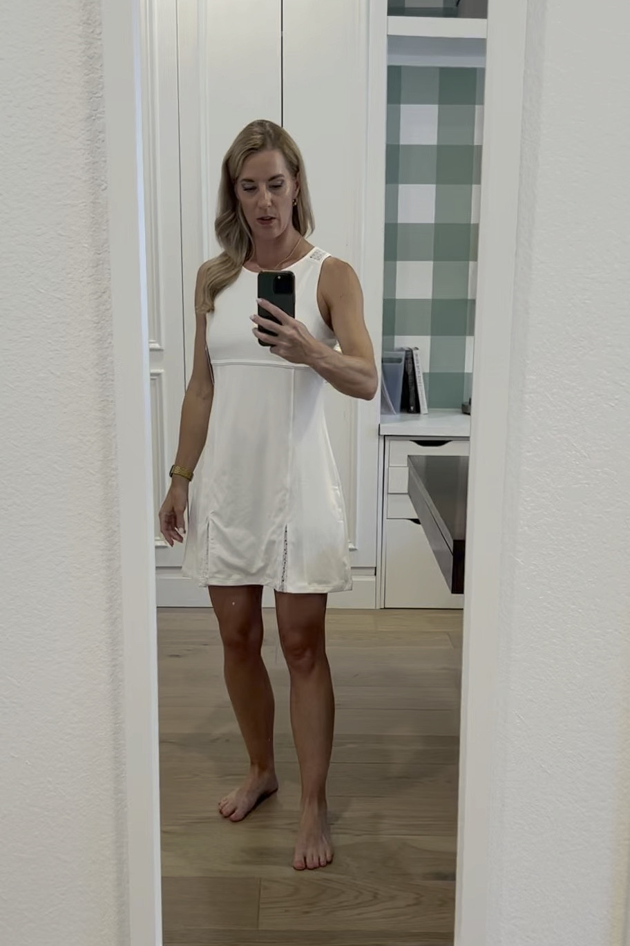 Cute white tennis dress with darling mesh/lace details. Perfect for those Wimbledon socials. This dress did not come with shorts so you’ll have to purchase separately elsewhere. 

#LTKSaleAlert #LTKSummerSales #LTKFitness