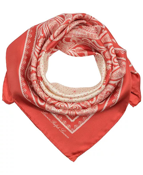 Lauren Ralph Lauren Paisley Bandana Square Scarf - Macy's | Macy's