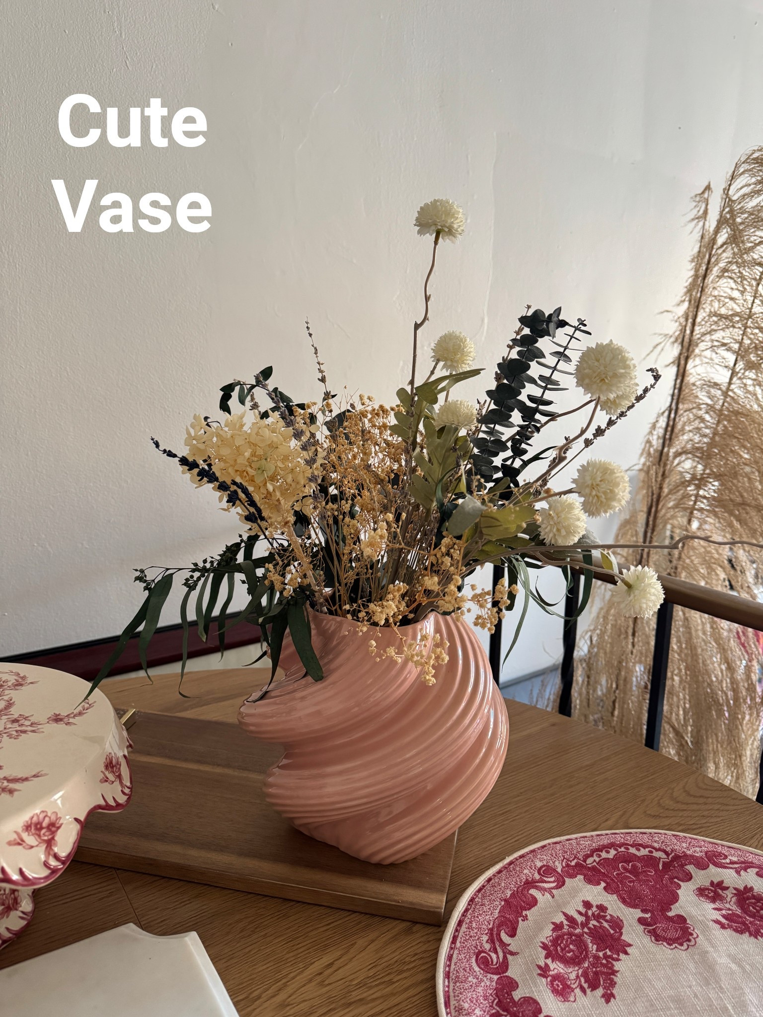Vase comes in 3 colors and 2 sizes! Pink, cream, or green, and then this version or a taller & skinner one! Such a cute vase 

#LTKHome #LTKFindsUnder50 #LTKSpringSale
