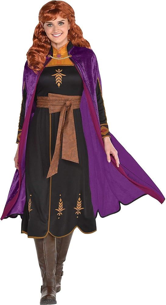 Party City Anna Act 2 Halloween Costume for Women, Frozen 2, Includes Dress and Cape | Amazon (US)