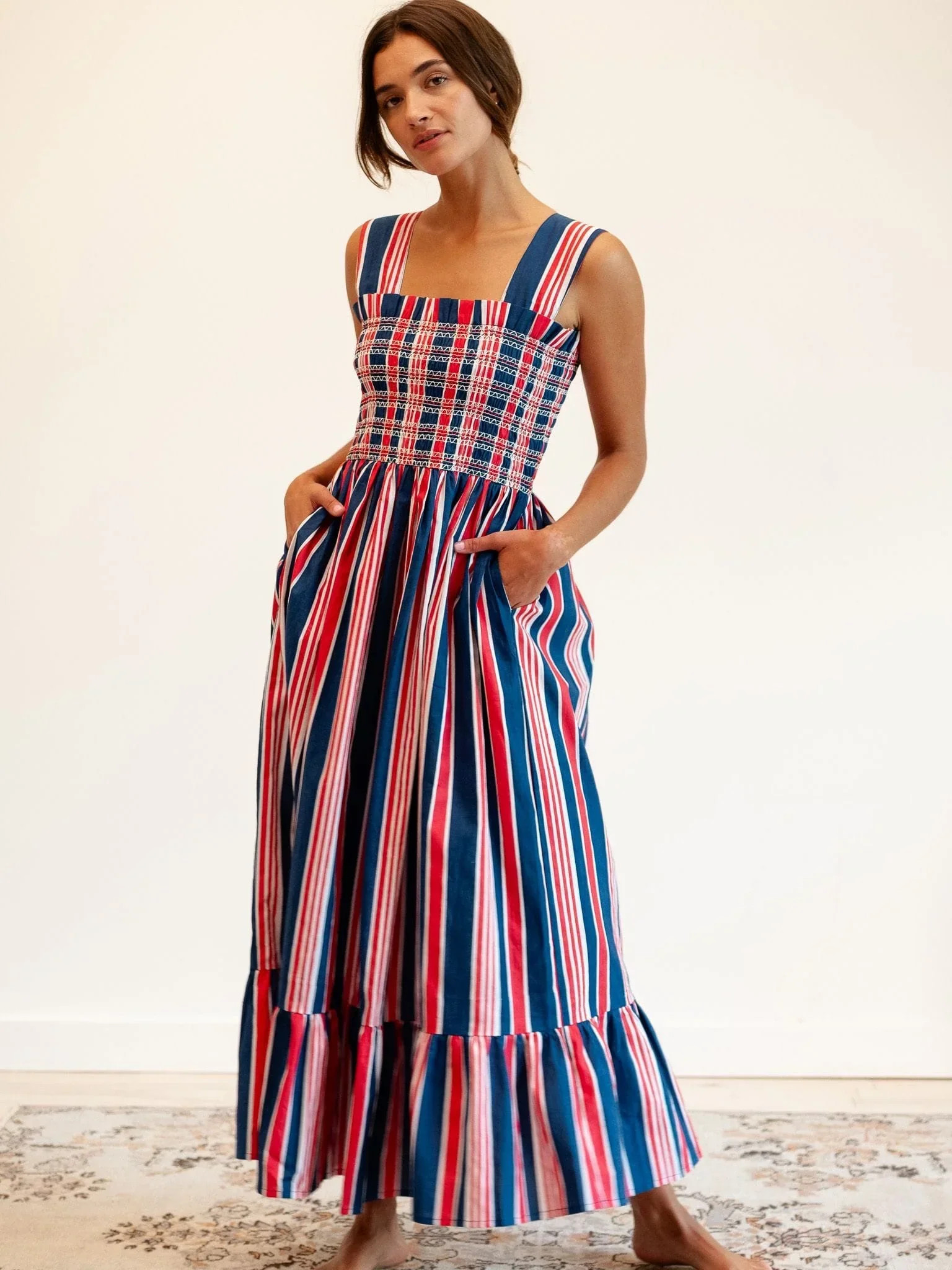 Garden Dress in Sailing Stripe | Beau & Ro