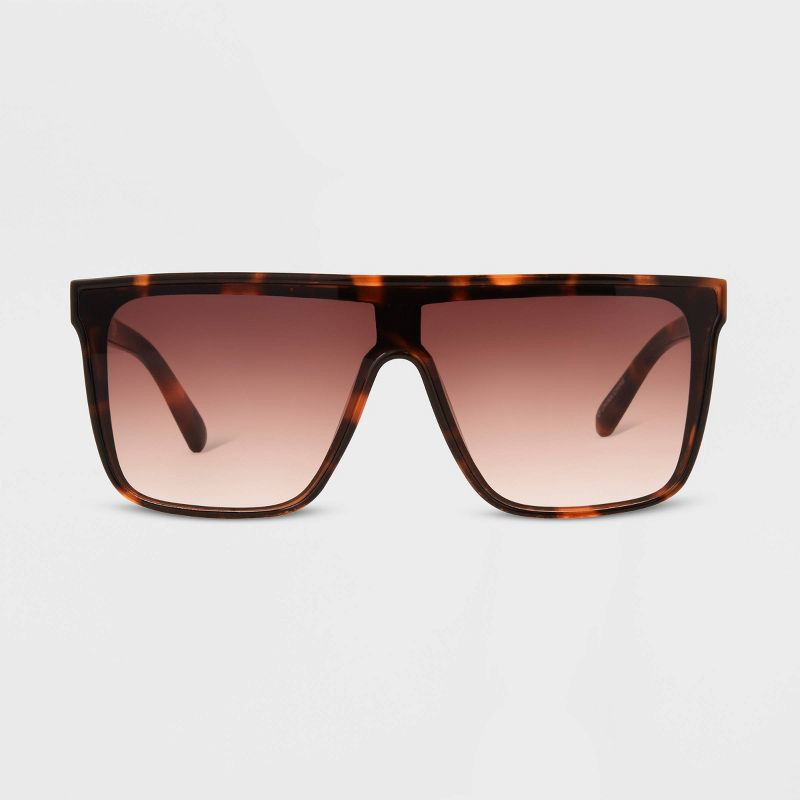 Women's Shiny Plastic Shield Sunglasses - Universal Thread™ | Target