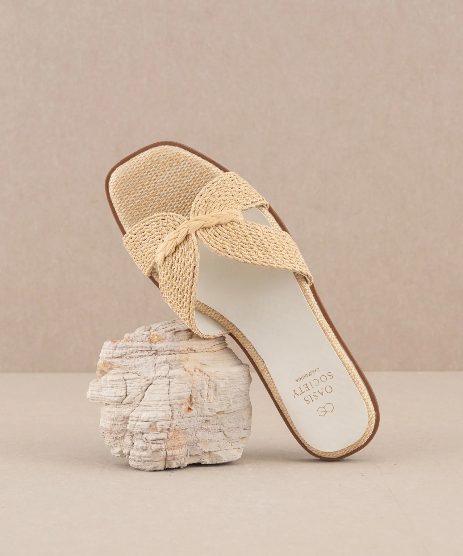 The Fatima | Wheat Butterfly Strap Sandal | Oasis Society