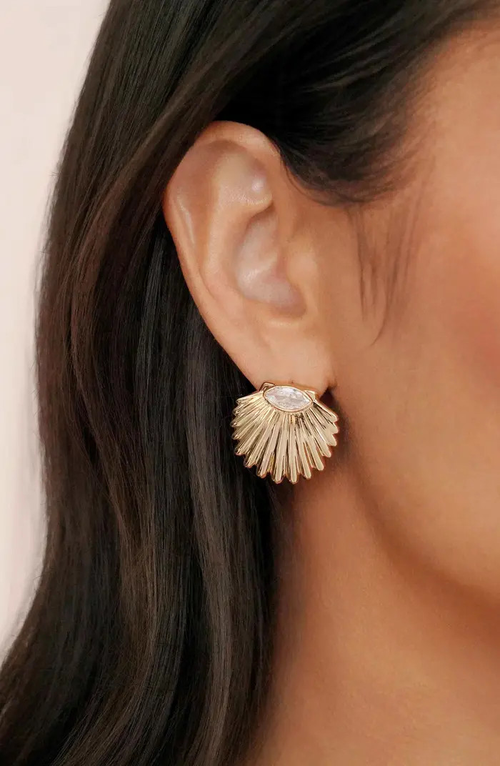 Santorini Shell Stud Earrings | Nordstrom