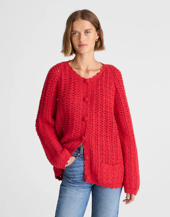 Alexa Chung for Madewell Crocheted Cardi | Madewell
