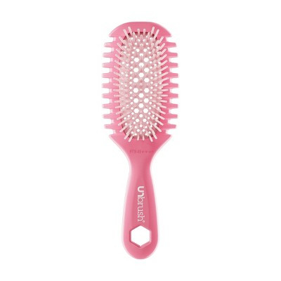 UNbrush Curl Hair Brush - Coral Pink: Detangling Brush, Nylon Bristles | Target