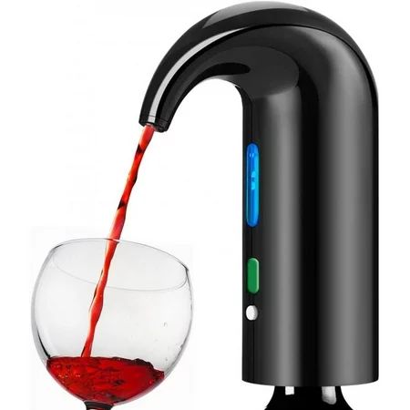 Electric Wine Aerator Pourer, Portable One-Touch Wine Decanter and Wine Dispenser Pump for Red and W | Walmart (US)