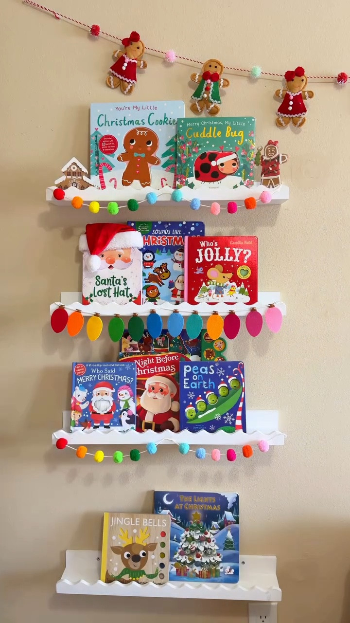 our holiday bookshelf with @silverdolphinbooks ✨🎄🥰 this shelf came out so cute, comment CHRISTMAS and I’ll DM you the link to these books!
Black Friday, cyber Monday, thanksgiving, kids books, educational kids finds

#kidsbooks #christmasbooks #holidaybooks #creatorsearchinsights #alabamamomcreator #familycontentcreator

#LTKGiftGuide #LTKHoliday #LTKCyberWeek