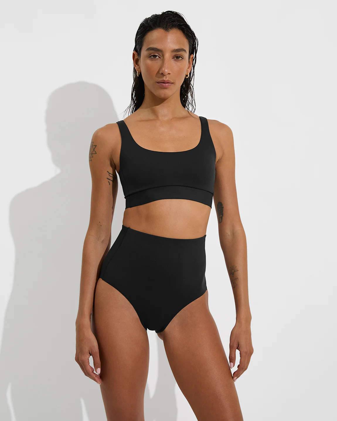 Hi Tide Bottom - High Waisted Swimsuit Bottom | Left on Friday