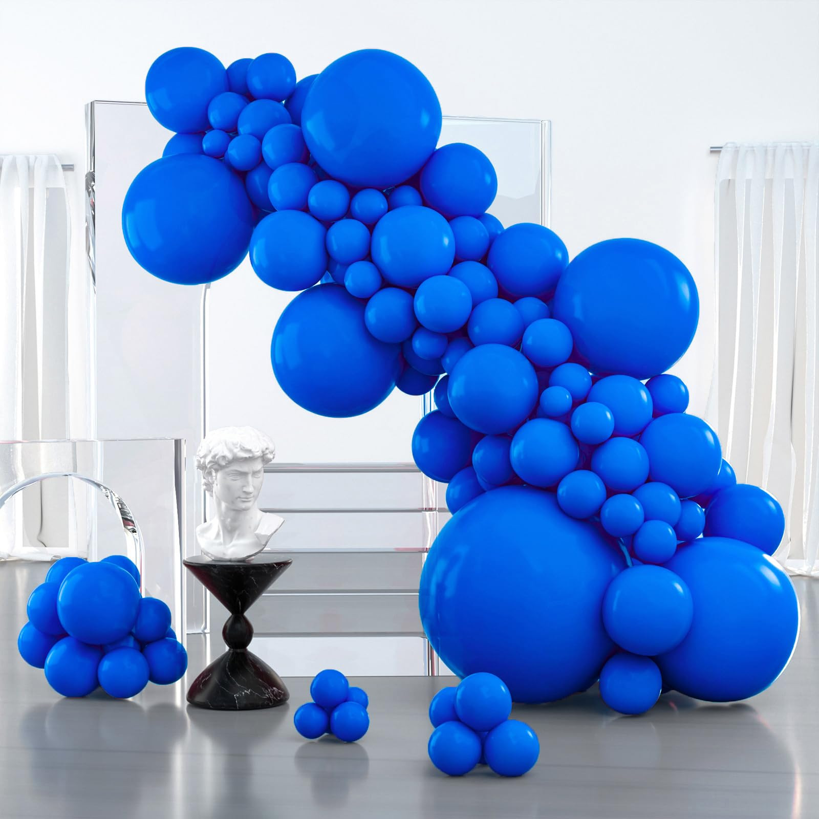 PartyWoo Royal Blue Balloons, 127 pcs Dark Blue Balloons Different Sizes Pack of 36 Inch 18 Inch ... | Amazon (US)
