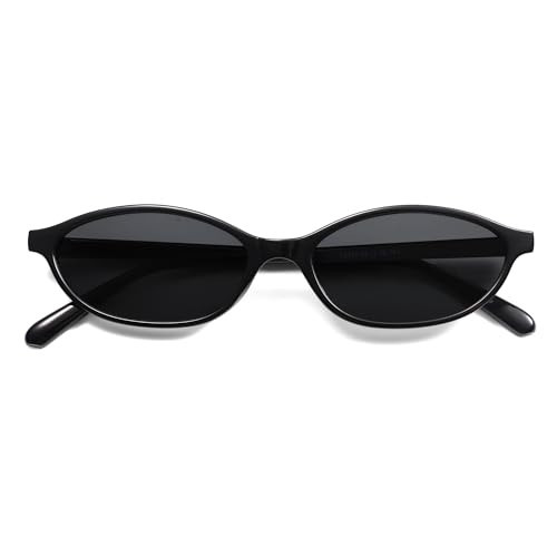Retro Oval Cat Eye Sunglasses for Women Y2k Trendy Narrow Sunnies Designer Sun Glasses AR82253 | Amazon (US)