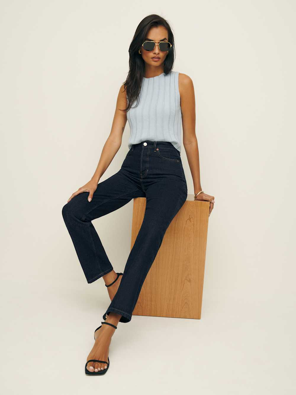 Cynthia High Rise Straight Jeans | Reformation (Global)