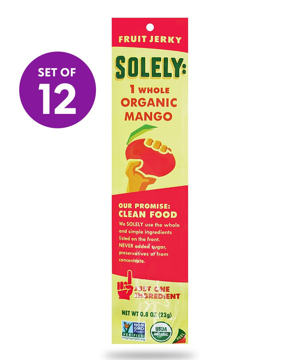 Solely Jerkies - Organic Mango Fruit Jerky - Set of 12 | Zulily