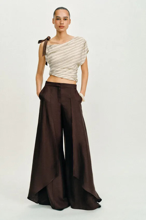 WIDE-LEG LINEN PANTS | Zara US