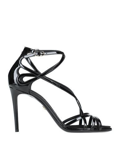 Dolce & gabbana Woman Sandals Black Size 6 Leather, Textile fibers | YOOX (US)